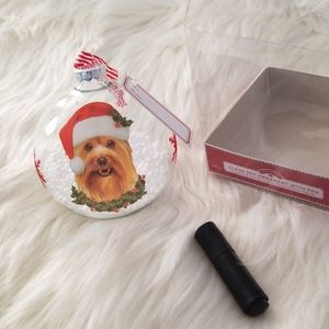 Glass Pet Ornament with pen to personalize